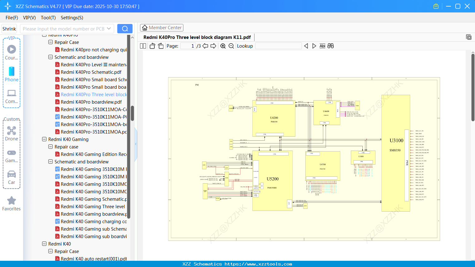 Xiaomi Redmi K40Pro Three Level Block Diagram K11